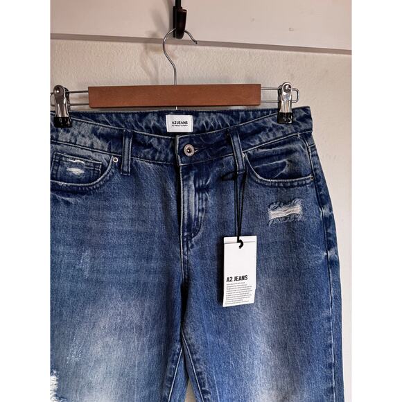 NWT A2 Jeans The Perfect Mid-rise Size 3 (like a 27-28 waist) Ankle Jeans - Picture 6 of 11